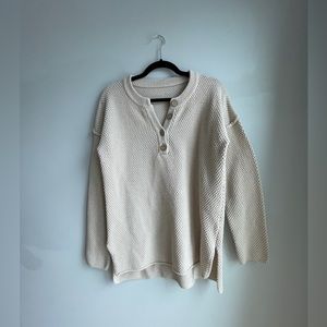 Free People Hailee Sweater Dupe Oatmeal